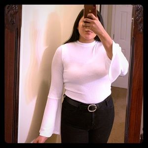 White bell long sleeve